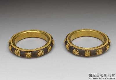 图片[3]-Agarwood bracelet with longevity symbols, Qing dynasty (1644-1911)-China Archive